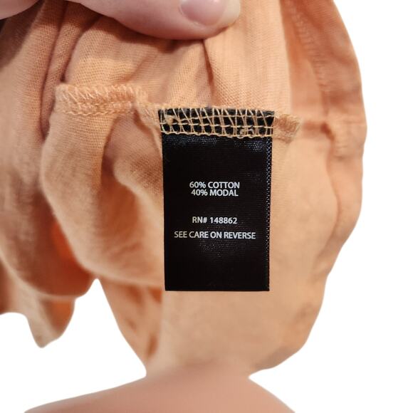 Torrid Smocked V-Neck Babydoll Cami Tank Top Chic Casual Summer Orange Size 3X - Picture 6 of 7